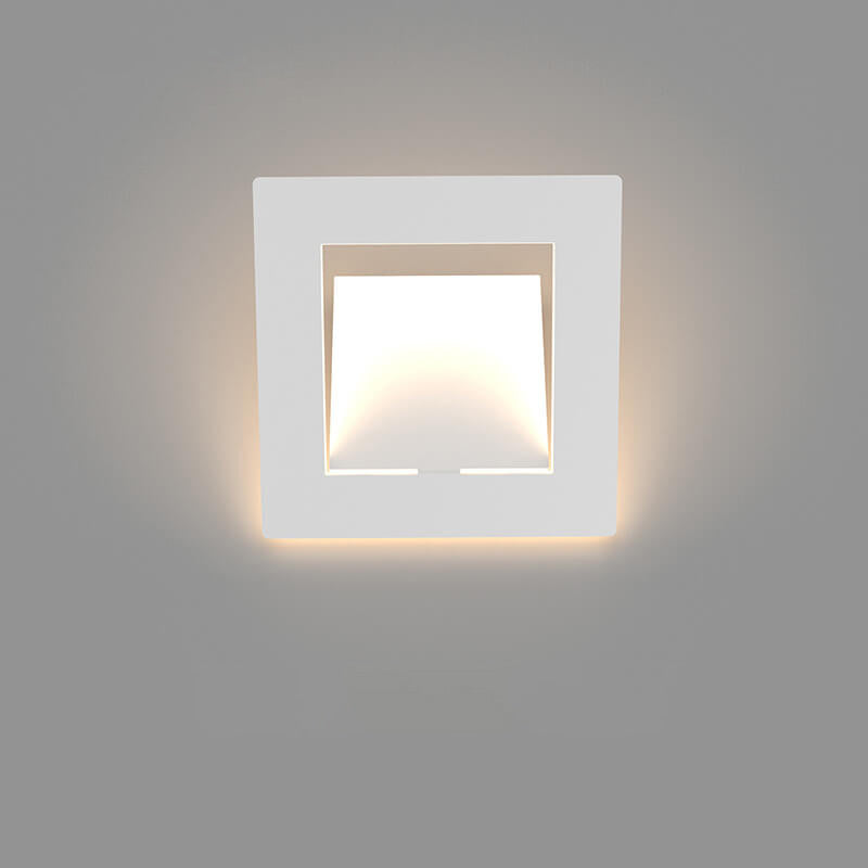 Modern Simple Square Round Geometry LED Wall Sconce Lamp