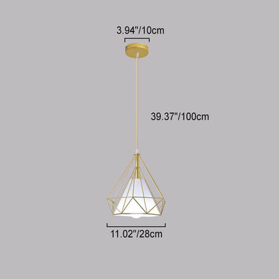 Modern Luxury Diamond Iron PVC Spotlight 1/3 Light Island Light Chandelier