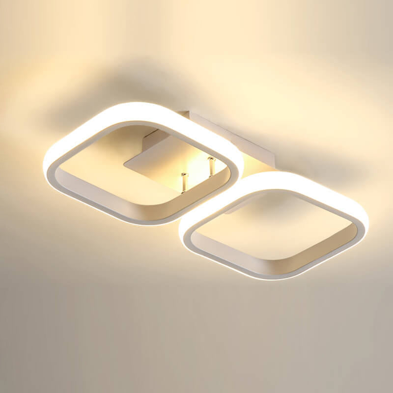 Nordisches einfaches kreatives quadratisches Kombinationsdesign LED-Halbbündig-Einbauleuchte 