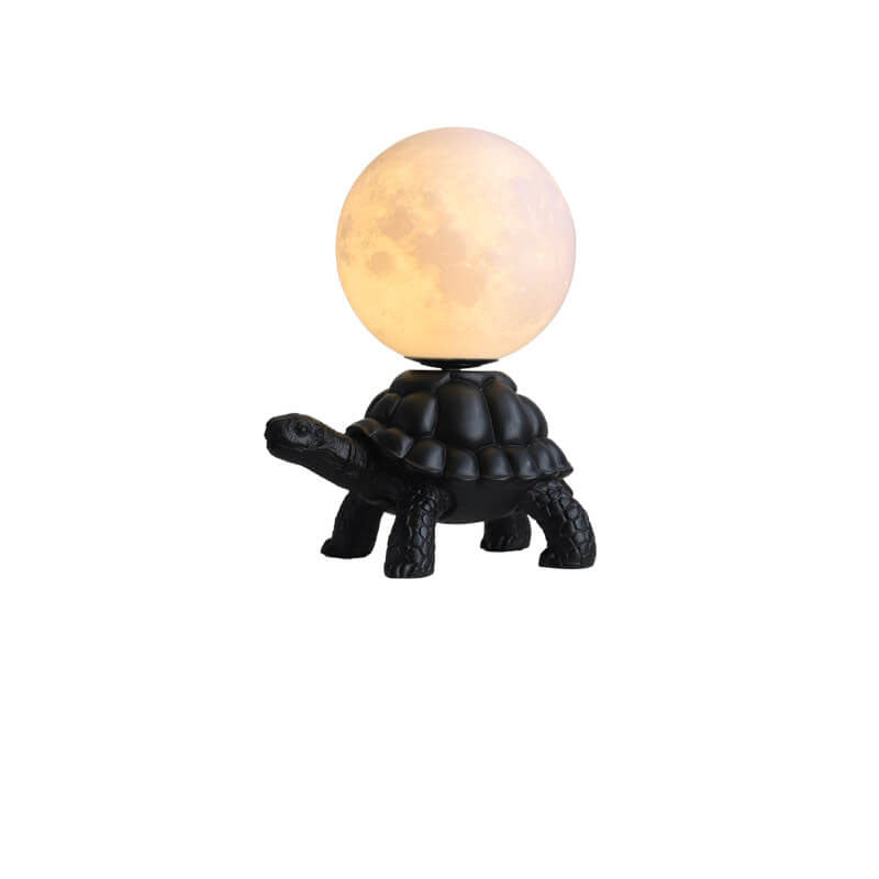 Nordic Creative Turtle Shape Moon Resin 1-Light Table Lamp