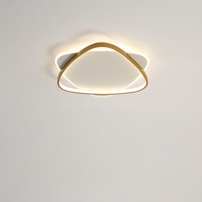 Luz de montaje empotrado LED de acrílico de hierro con triángulo creativo minimalista moderno 