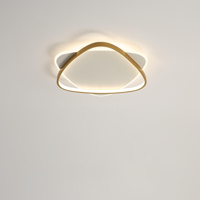 Luz de montaje empotrado LED de acrílico de hierro con triángulo creativo minimalista moderno 