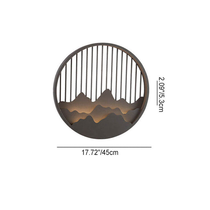 Applique murale extérieure étanche à LED en acier inoxydable PC ronde moderne chinoise 