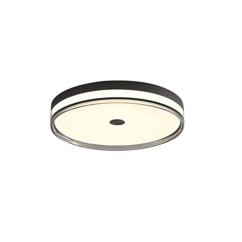 Plafonnier circulaire LED encastré de luxe, lumière moderne, tout en cuivre 