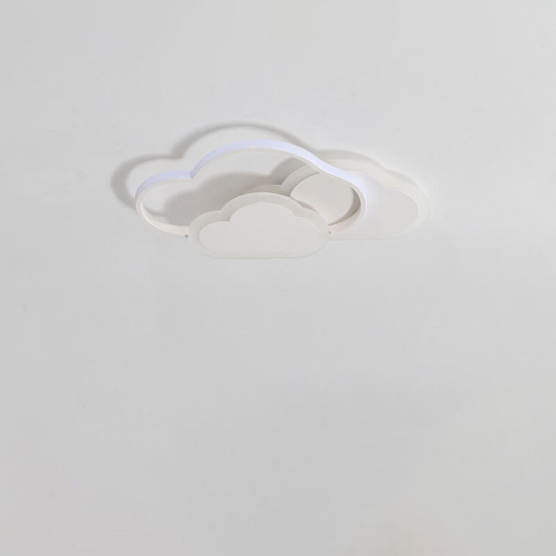 Creative Cartoon Acrylic Cloud Design LED Flush Mount Ceiling Light