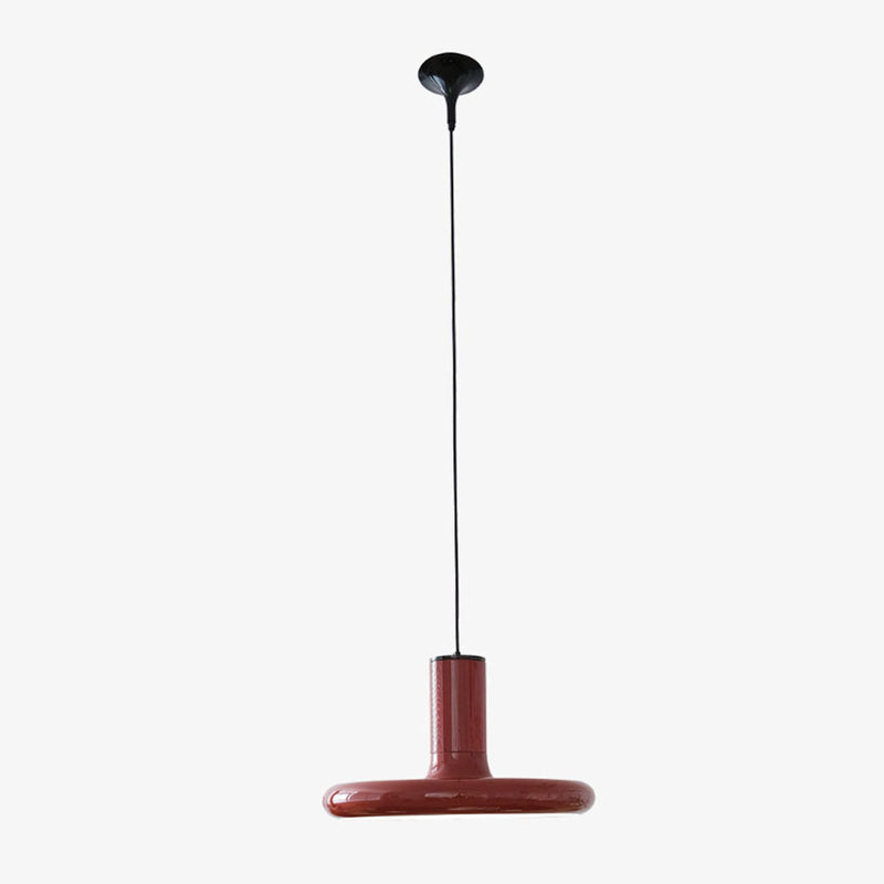 Nordic UFO Red Frisbee 1-Light Pendant Light