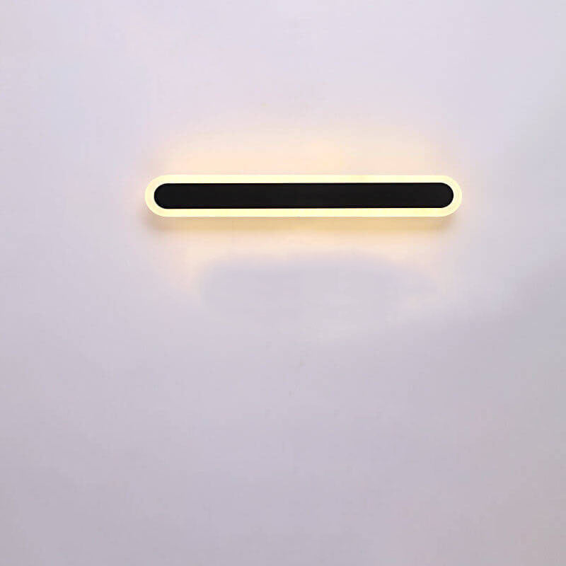 Modern Minimalist Long Bar Iron Acrylic LED Wall Sconce Lamp