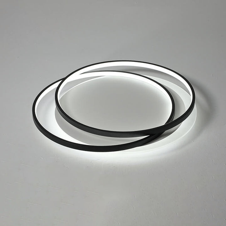 Lumière de plafond encastrée LED en aluminium circulaire de luxe nordique 