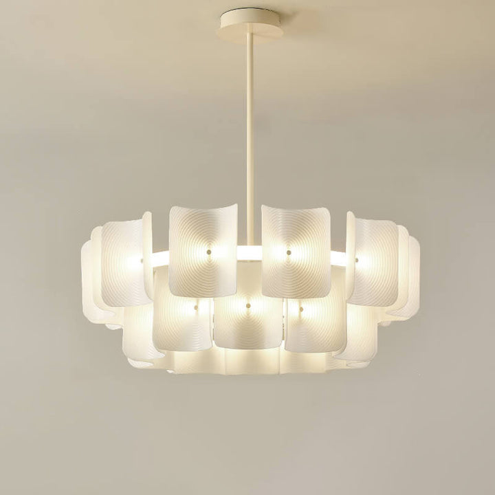Moderne kreative runde rechteckige Eisen-Aluminium-PMMA-LED-Insel-Licht-Kronleuchter 