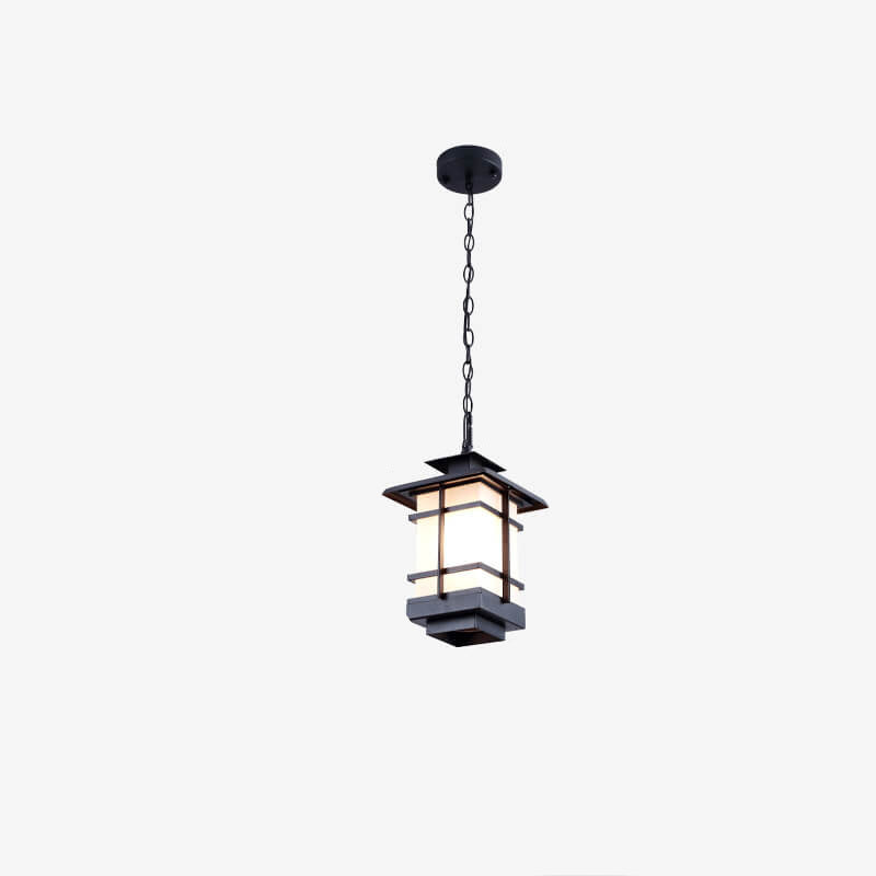 Neues chinesisches Antiquitätenpavillon-Design 1-Licht Pendelleuchte 