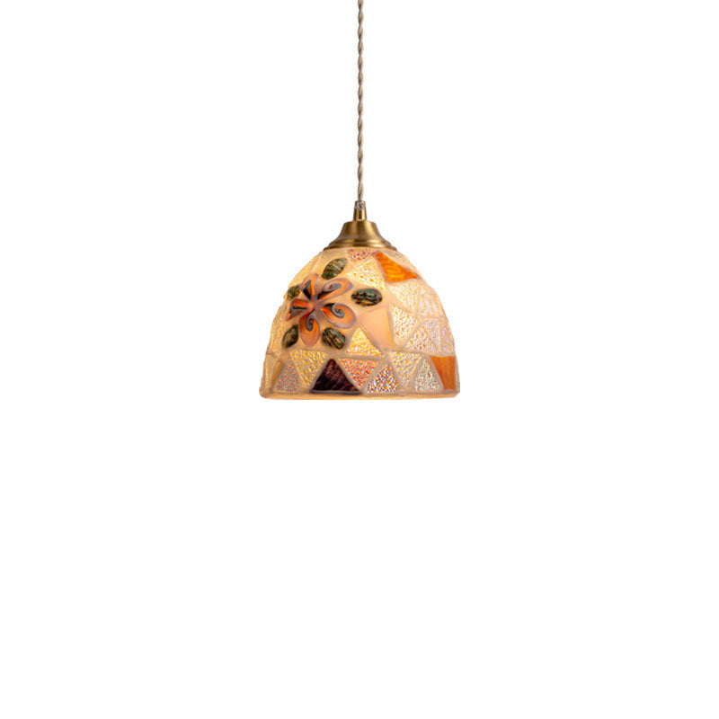 Nordic Vintage Colorful Shell 1-Licht Pendelleuchte 