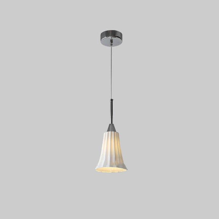 Lámpara colgante de 1 luz con textura cerámica minimalista moderna 