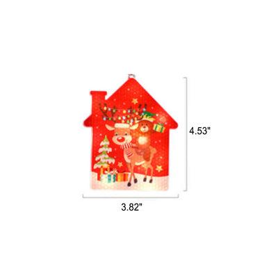 Lumières suspendues peintes en plastique LED décoratives de Noël 