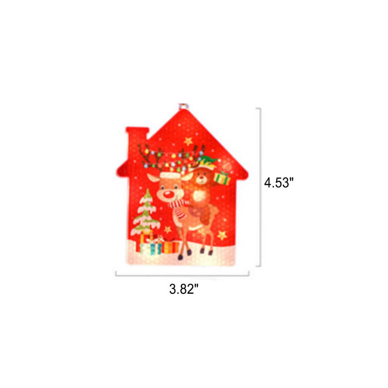 Lumières suspendues peintes en plastique LED décoratives de Noël 
