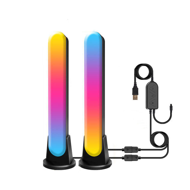 عمود إبداعي خداع مصباح طاولة محيط LED بلوتوث RGB 