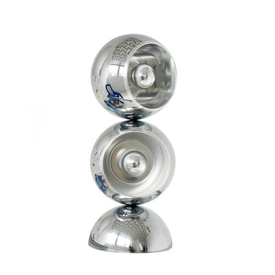 Nordischer minimalistischer Chrom-Metall-Orb 1/2/3 Licht-Tischlampe 