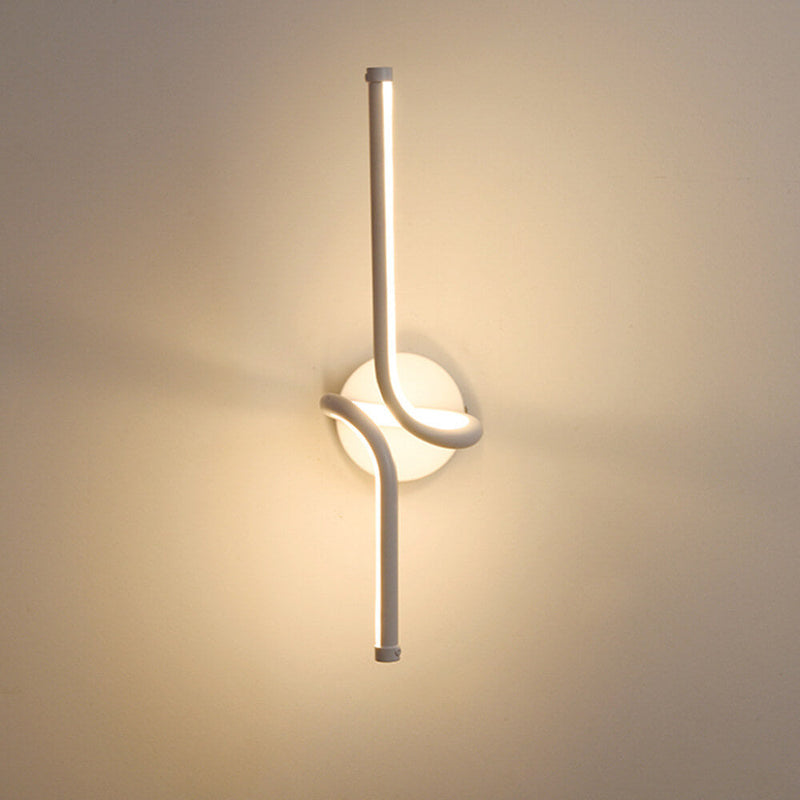 Simple Creative Line Spiral Design LED Wall Sconce Lamp