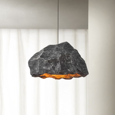 Nordic Wabi-Sabi Faux Stone Cement 1-Light Pendant Light