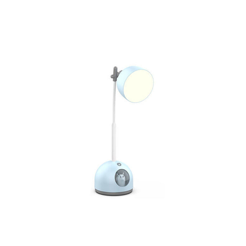 Lampe de bureau LED pour enfants avec chargement USB et dessin animé de poupée créative, soin des yeux pour la lecture 