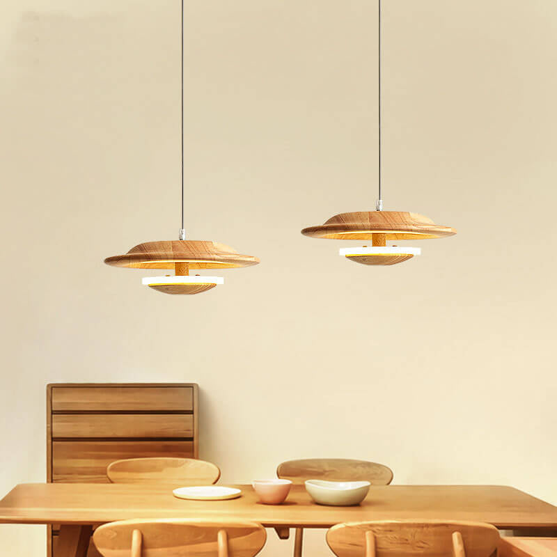 Creative Nordic Log Mushroom Design LED Pendant Light