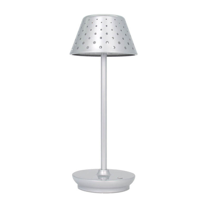 Modern Minimalist Perforated Wrought Iron USB Power-on LED Table Lamp