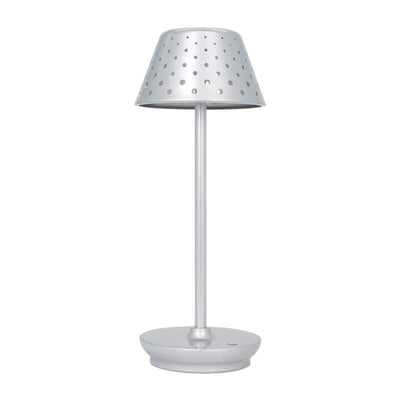 Lampe de table LED alimentée par USB en fer forgé perforé minimaliste moderne 