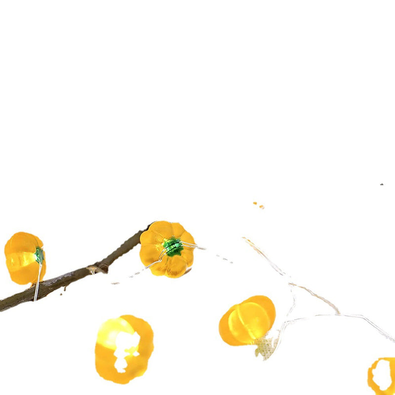 Décoration moderne de Thanksgiving avec citrouille et gland en érable, guirlande lumineuse à 30 LED 