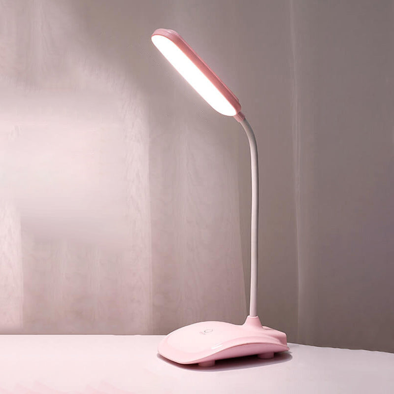 Lampe de bureau de lecture LED à intensité variable, tuyau réglable simple, tactile 