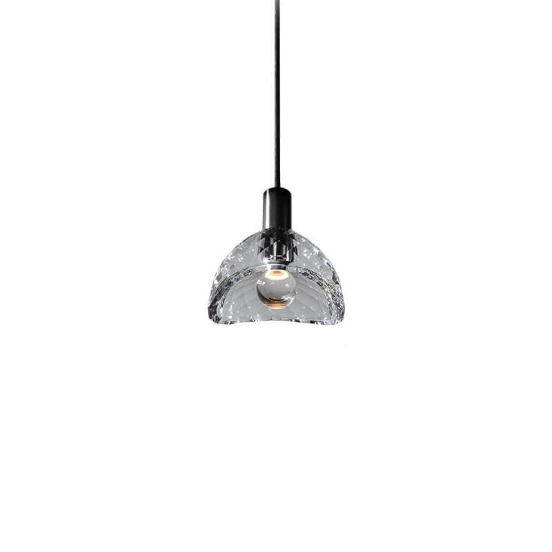 Modern Creative Dome Crystal Copper LED Pendant Light