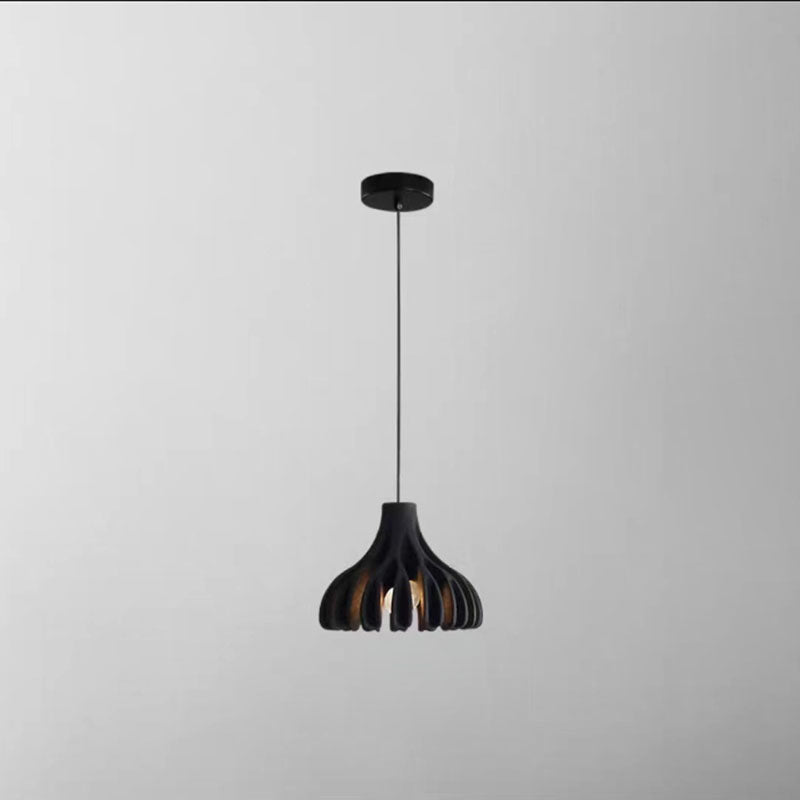 Contemporary Nordic Macaron Coral Resin Shade 1-Light Pendant Light For Dining Room