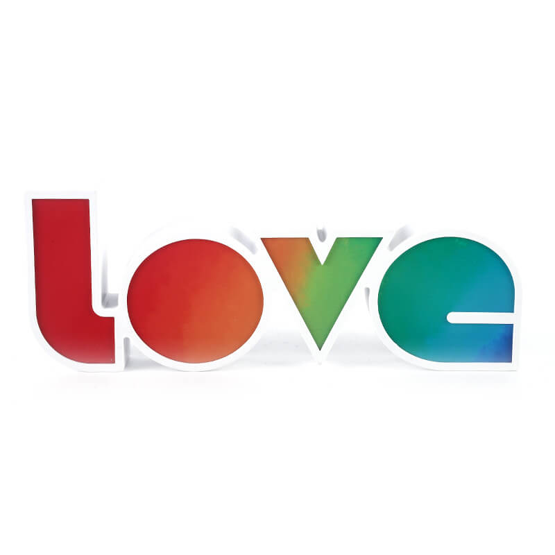 Contemporary Creative PS LOVE Letters Wedding Valentines LED Decoration Night Light Table Lamp for Bedroom