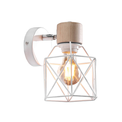 Traditional European Industrial Vintage 1-Light Iron Wall Sconce Lamp