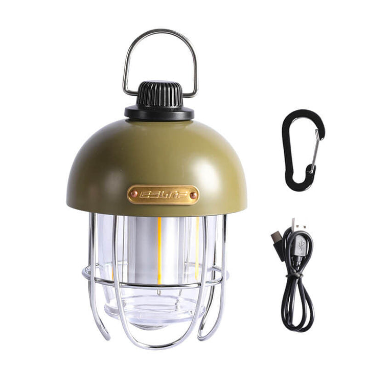 Lumière extérieure LED de camping portative en forme de champignon en fer moderne 