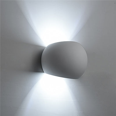 Modern Simple Round Drum Up and Down 1-Light  Wall Sconce Lamp