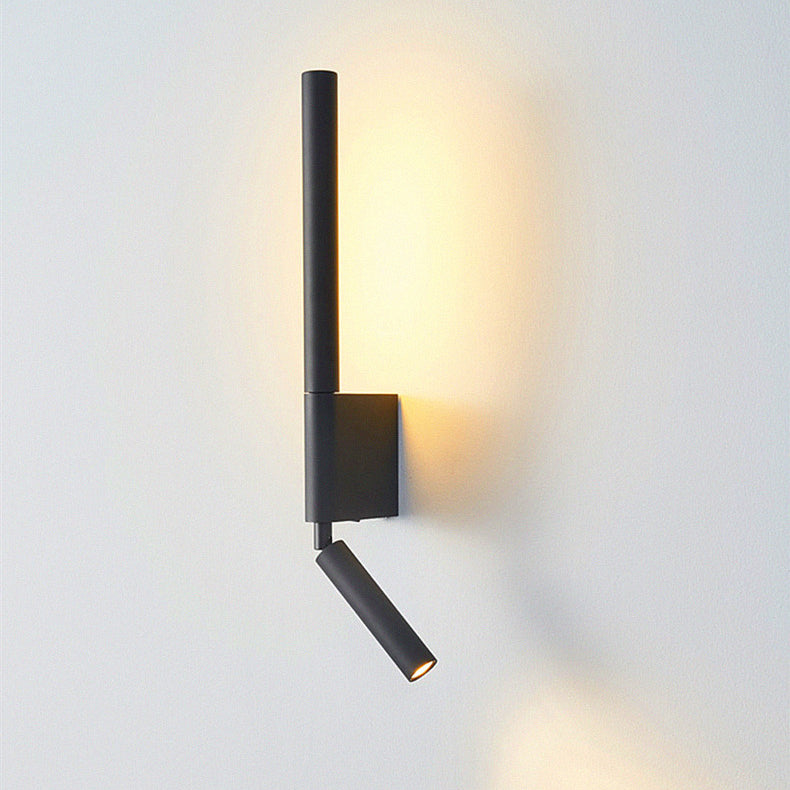 Modern Minimalist Aluminum Stirp Adjustable Spotlight LED Wall Sconce Lamp For Bedroom
