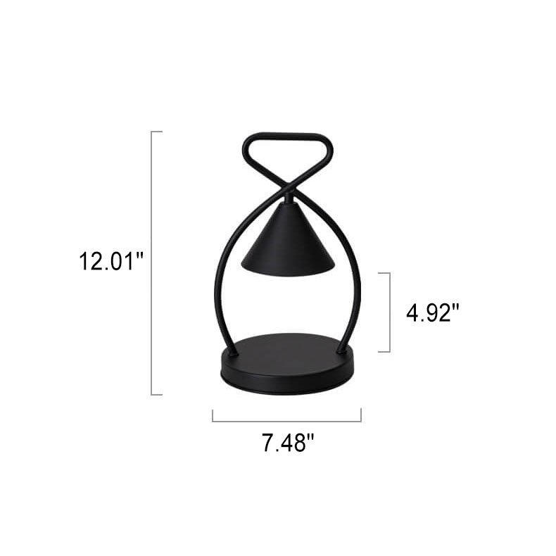 Lampe de Table Nordic Creative Geometric Iron 1 Lumière Cire Fondue 