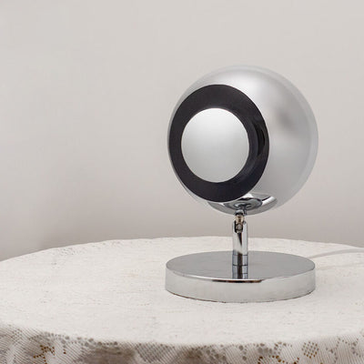 Modern Solid Color Round Ball Iron 1-Light Table Lamp