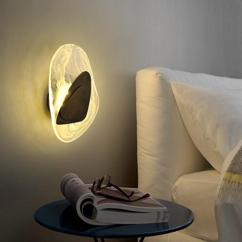Nordische moderne kreative Kristallglas-Wandleuchte-Lampe 