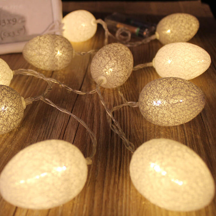 LED Easter Egg Cotton Wire String Lights Decorative Copper Wire String Lights