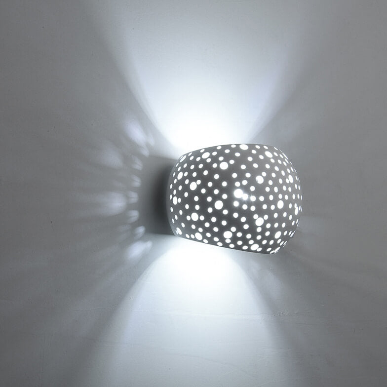 Lámpara de Aplique de Pared de 1 Luz de Yeso Hueco Minimalista Moderno 
