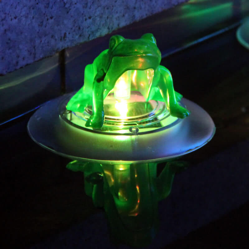 Solar-Wasser-Schwimmlichter für den Außenbereich Bunte Farbverlauf-LED-Garten-dekorative Pool-Lichter 