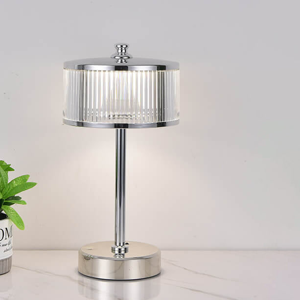 Lampe de table ambiante tactile LED rechargeable en acrylique de luxe créatif 