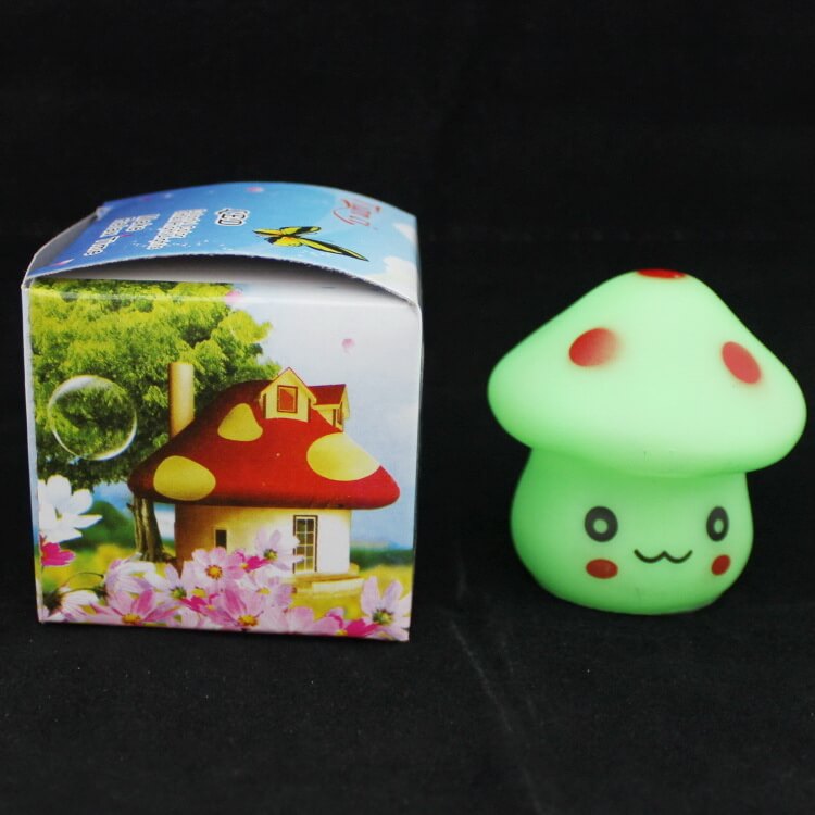 Creative Seven Color Emoji Mushroom LED Night Light Table Lamp