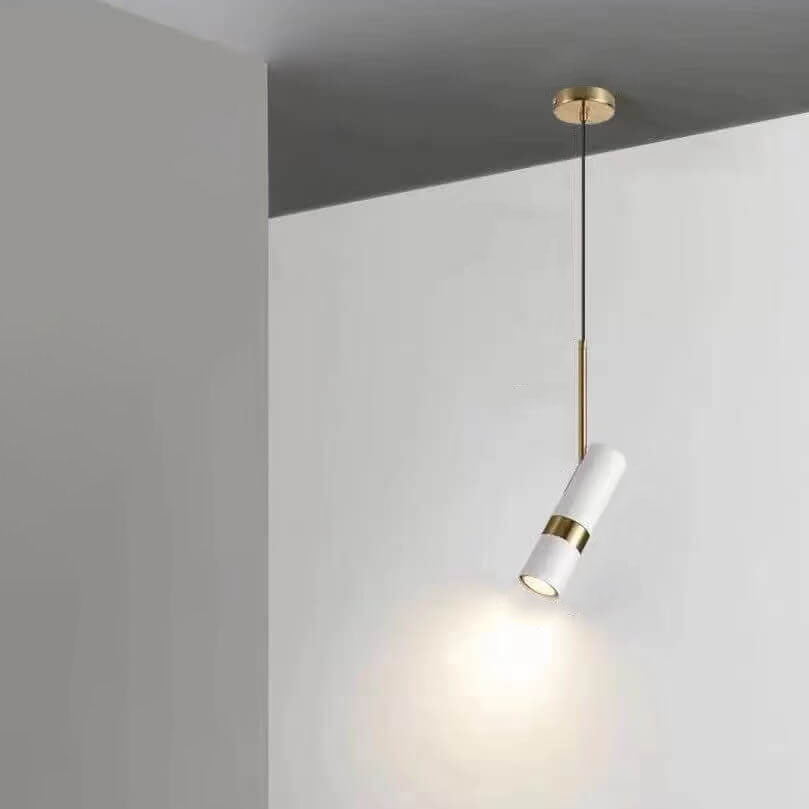 Lampe suspendue moderne en aluminium et fer avec projecteur LED de luxe léger 