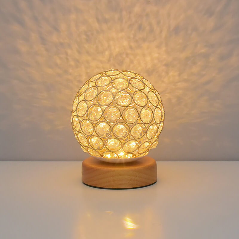 Modern Minimalist Round USB Rechargeable LED Night Light Table Lamp