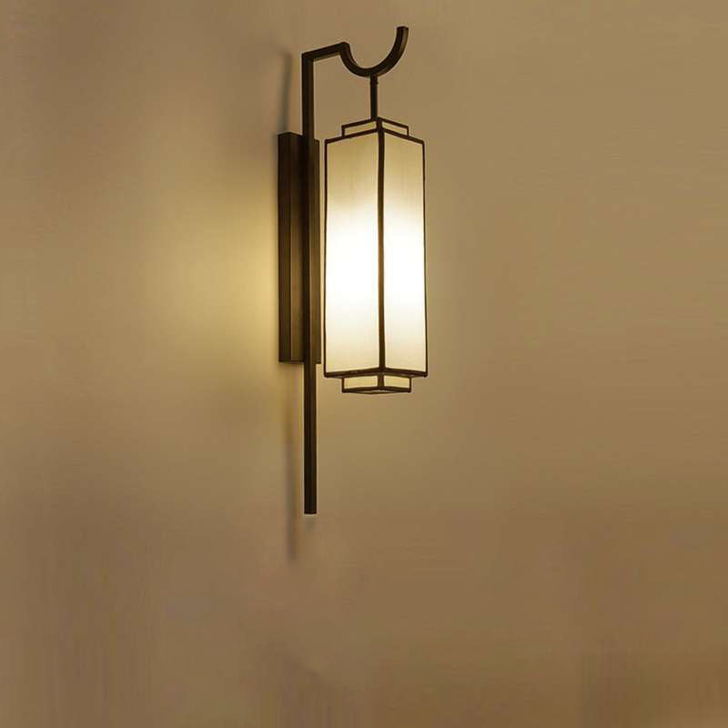 Modern Light Luxury Vintage Iron Cloth 1-Light Wall Sconce Lamp