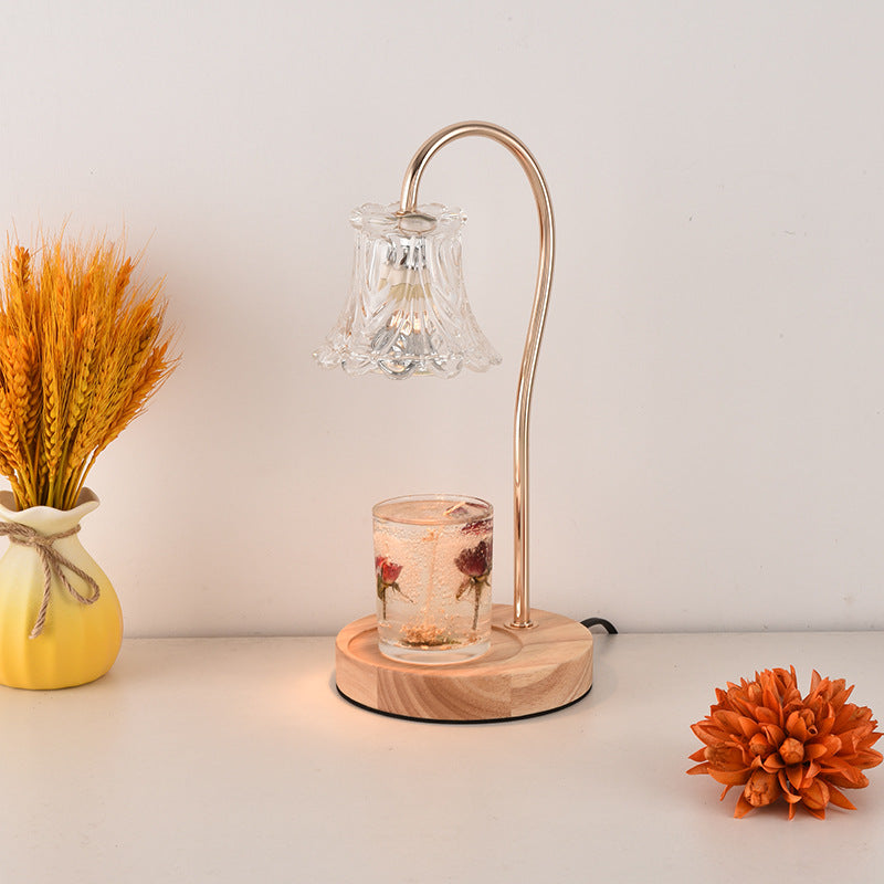 Lampe de table à une lumière Nordic Classical Bellflower en cire fondue 