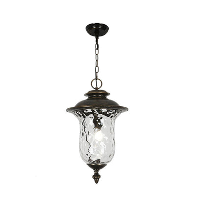 European Vintage Grapevine Outdoor Waterproof 1-Light Pendant Light