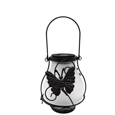 Lanterne solaire rétro à LED, luminaire décoratif d'extérieur, étanche, suspendu pour jardin 
