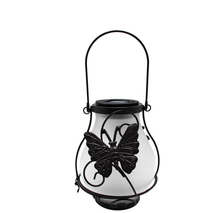 Solar Retro Lantern LED Decorative Outdoor Waterproof Garden Hanging Light